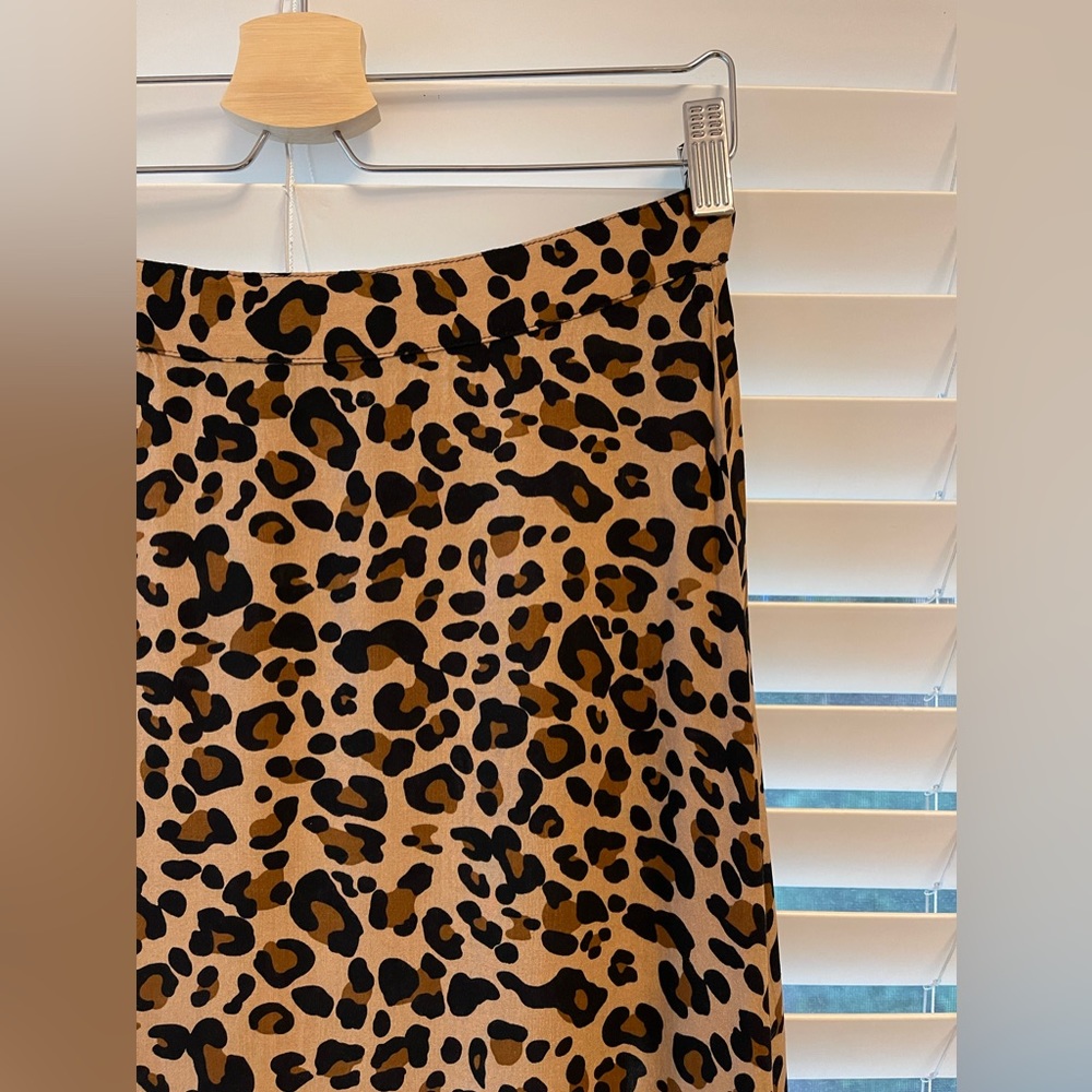 NEW XIX Palms Leopard Maxi Skirt